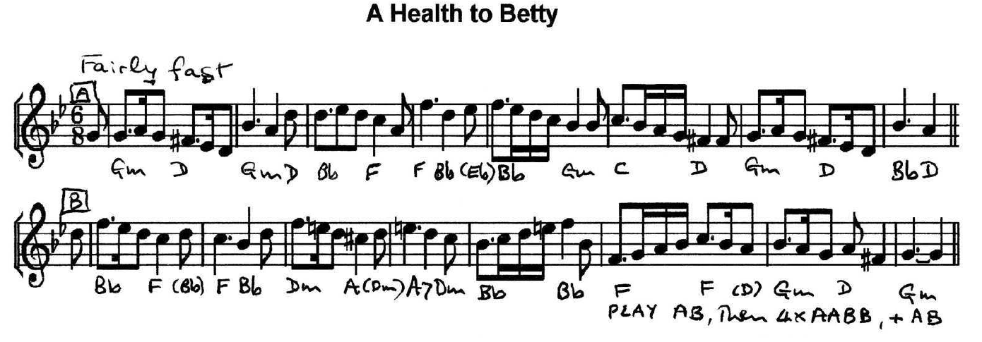 Health To Betty, A (music)